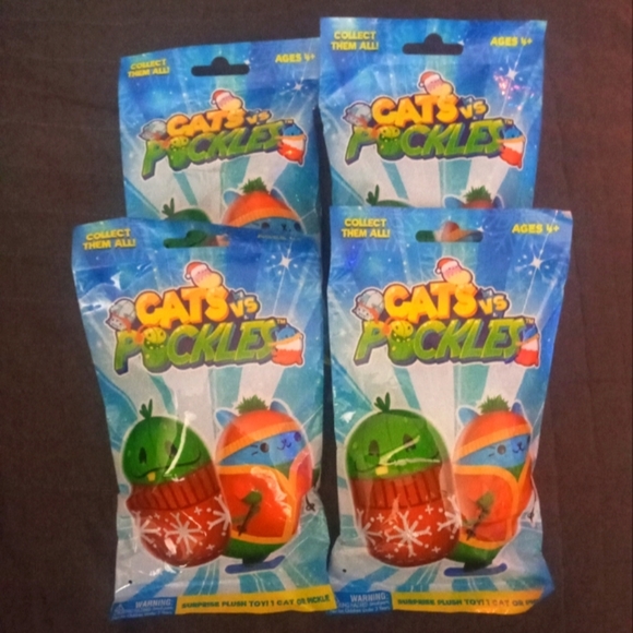 Cepia Other - CATS VS. PICKLES 2023 HOLIDAY COLLECTION - Set of 4 - Sealed Mystery Packs.